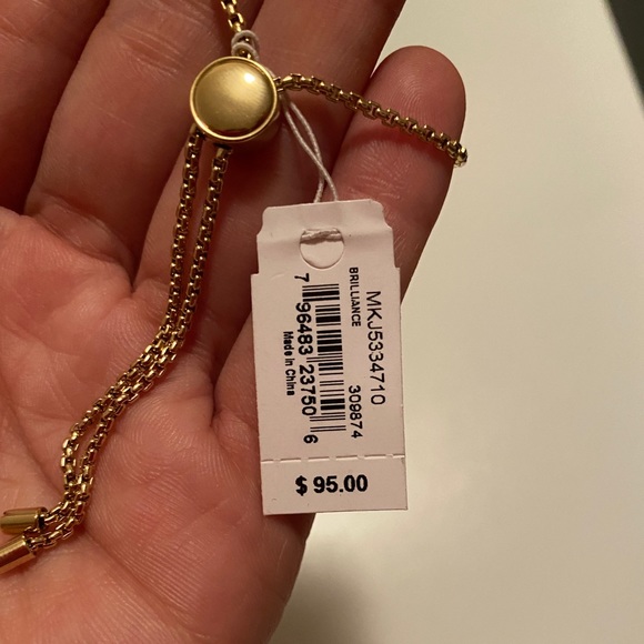 NWT- Michael Kors Gold-Tone Chain Bracelet - Picture 4 of 4